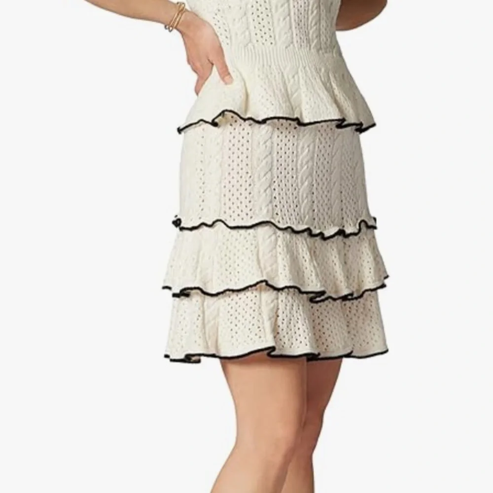 JOIE Tanya Mixed Stitched Skirt